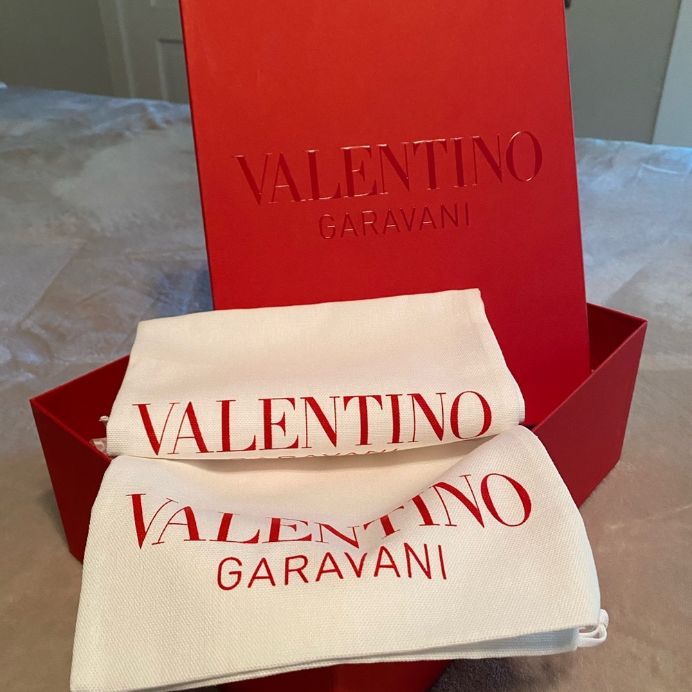 Valentino Garavani Red Shoe Storage Box With Dust Bags